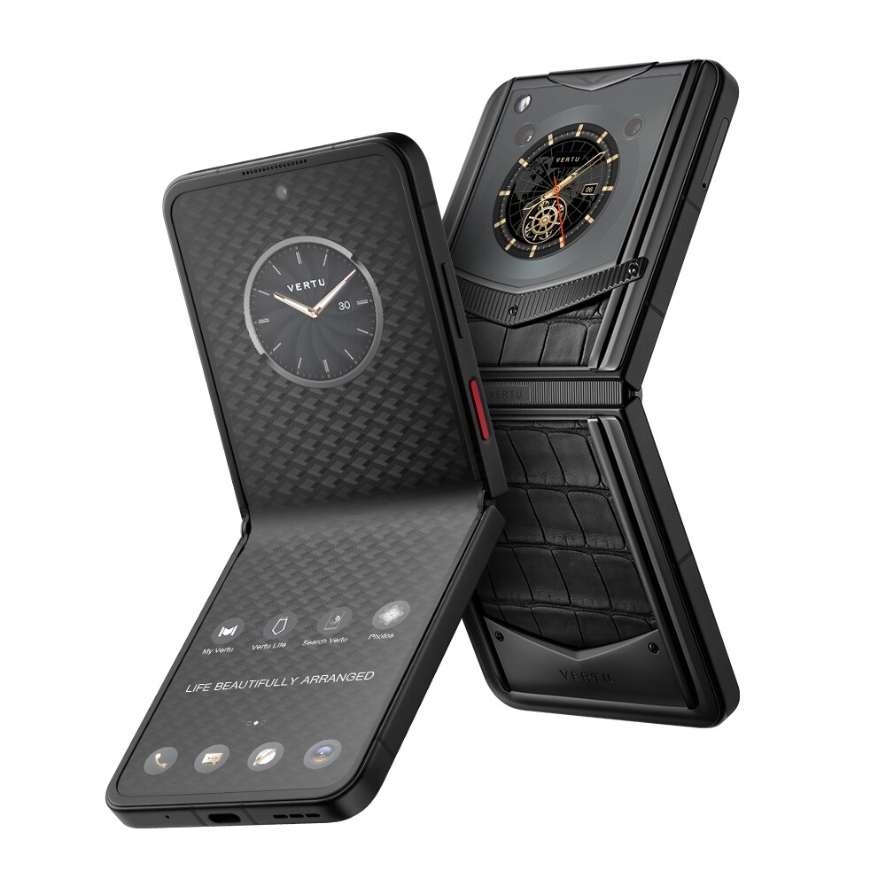 

Смартфон Vertu IronFlip, Basalt Black Alligator Leather Enjoyment Edition, 12 ГБ/512 ГБ, 2 Nano-SIM, черный
