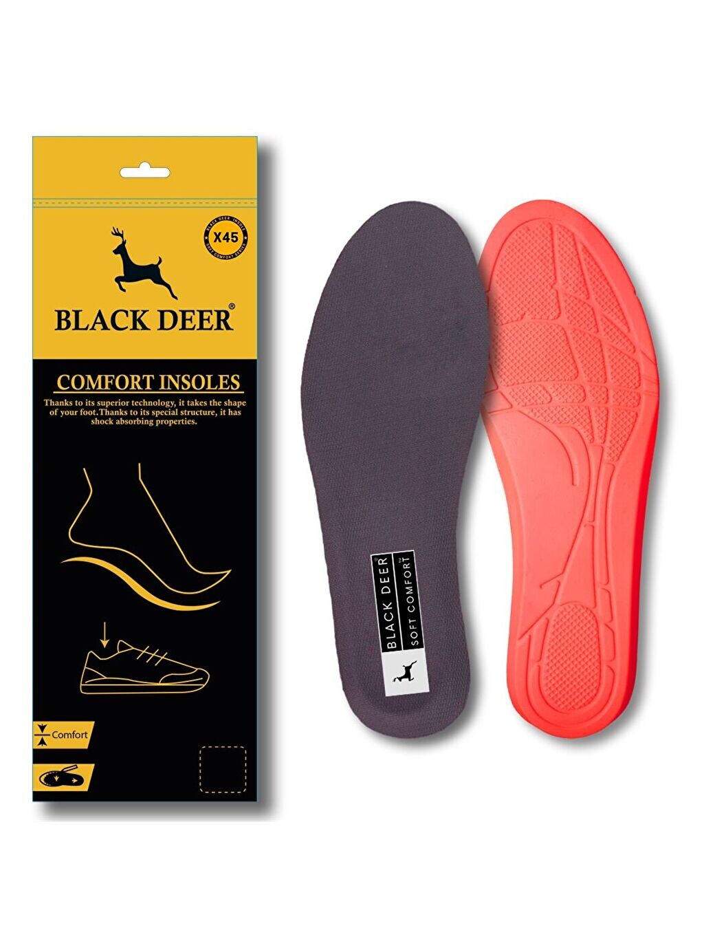 

Ортопедические стельки Soft Comfort X45 Black Deer Black Deer