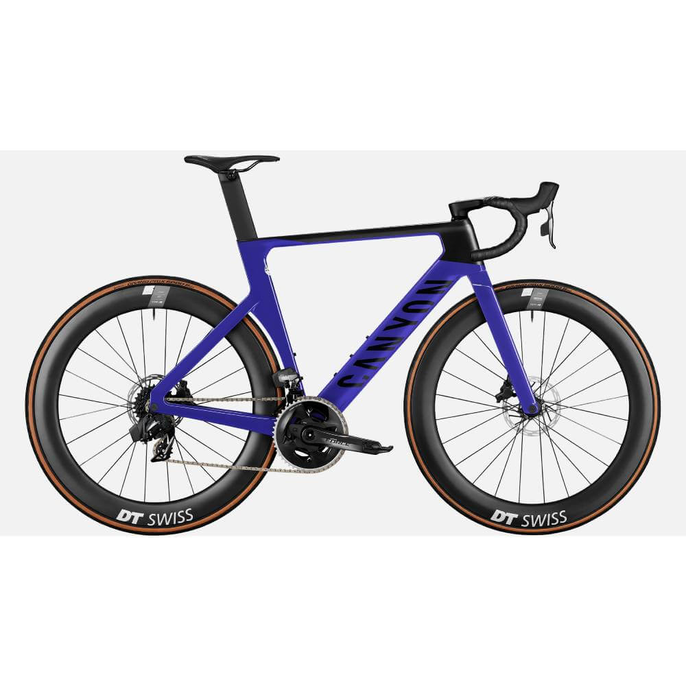Дорожный велосипед Canyon Aeroad CF SLX 8 eTap, темно-синий