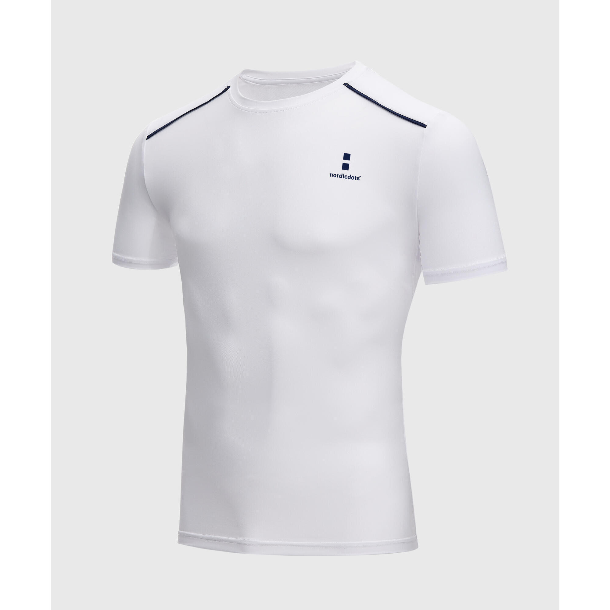 Футболка Performance Tennis/Padel Mens White NORDICDOTS, белый - фото