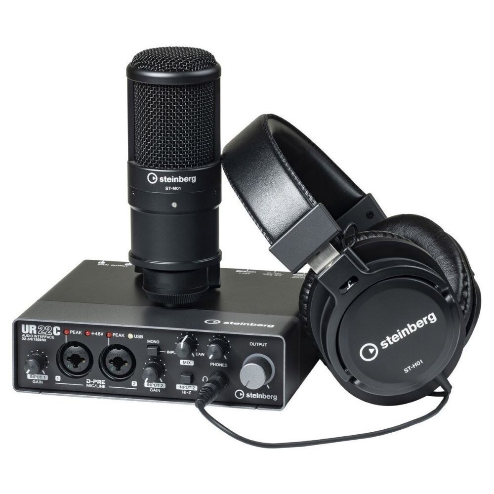 

Аудиосистема Steinberg UR22MKII Recording Pack с двухканальным аудиоинтерфейсом UR22CR