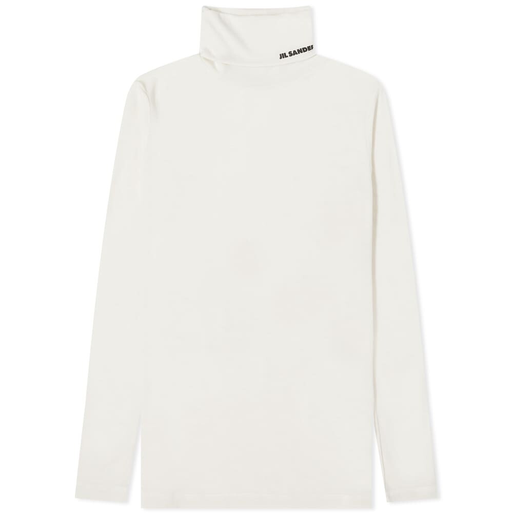 

Футболка Jil Sander Plus Long Sleeve High Neck Logo Top