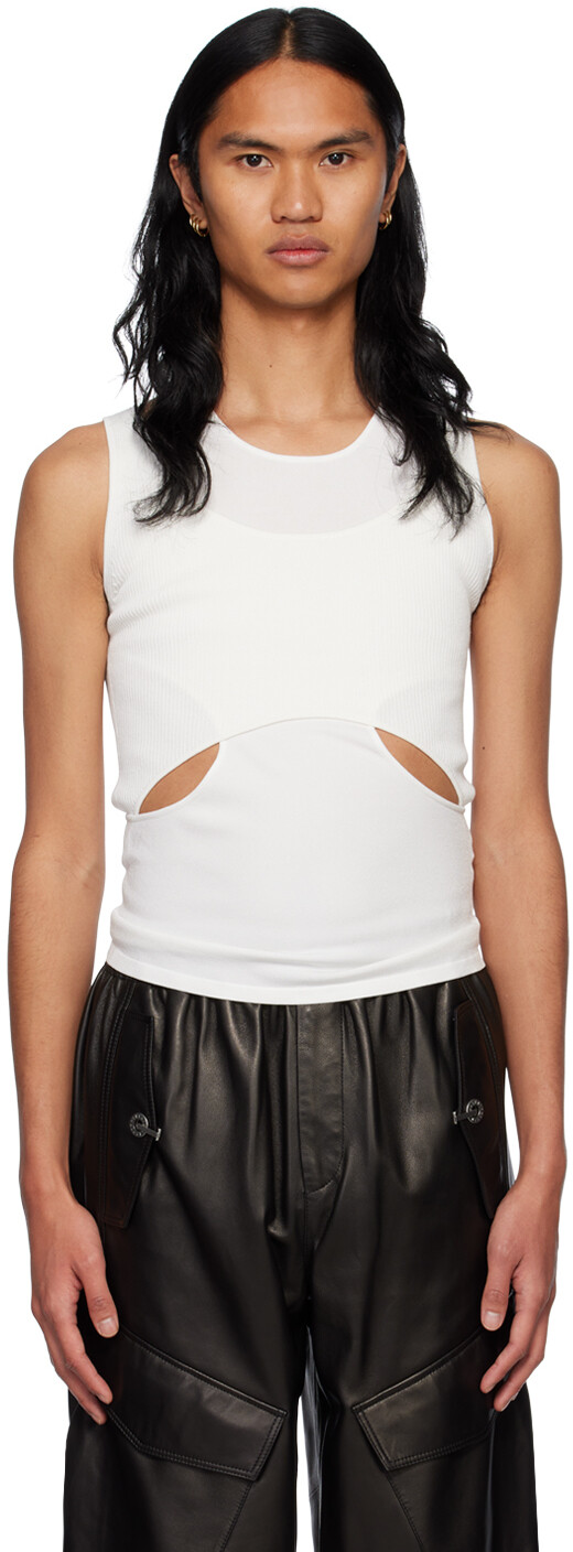 

Белая майка Interlink Dion Lee