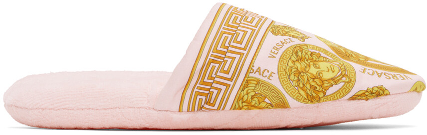 

Розовые тапочки в стиле барокко Versace Underwear