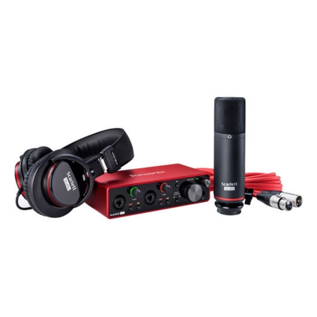 Аудиоинтерфейс Focusrite Scarlett 2I2 Studio комплект для звукозаписи focusrite vocaster two studio podcast set 380620