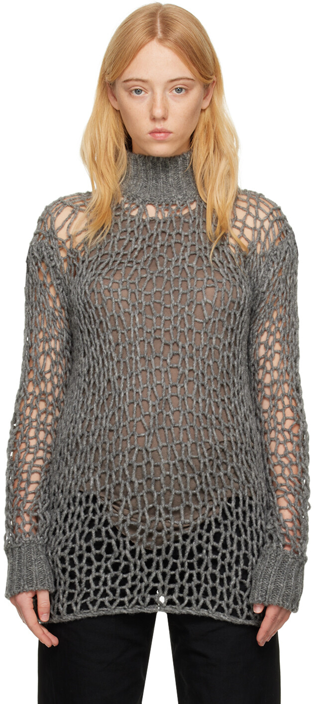 

Серая водолазка Leontine Ann Demeulemeester, Серый
