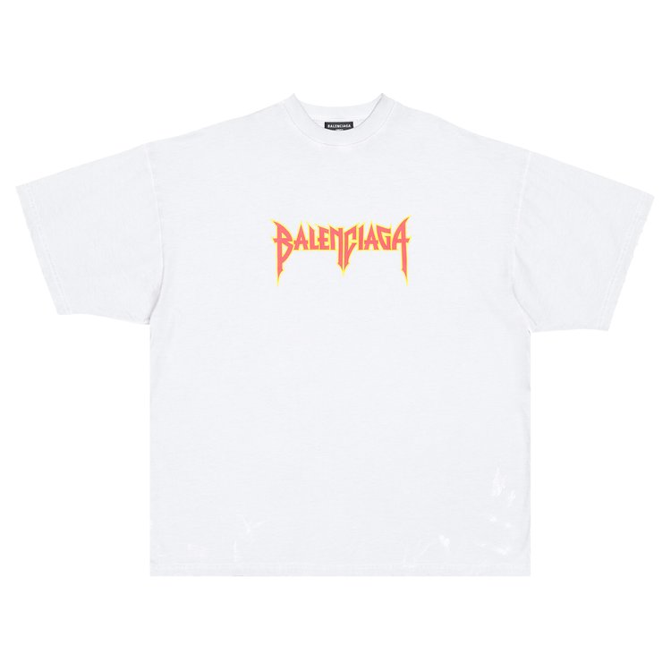 Футболка Balenciaga Oversized T-Shirt 'Dirty White', белый - фото