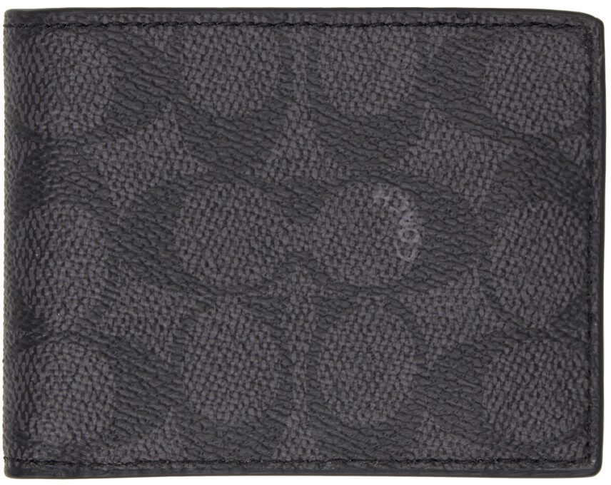 

Серый тонкий бумажник Billfold Coach 1941