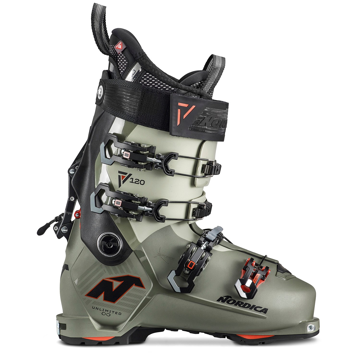 Лыжные ботинки Nordica Unlimited 120 DYN 2024, зеленый лыжные ботинки unlimited 105 w dyn женские 2023 2024 г nordica черный