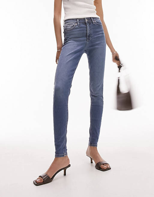 

Синие джинсы Topshop Jamie