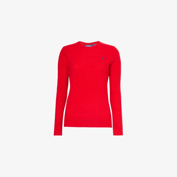

Длинный джемпер Julianna из смеси шерсти и кашемира Polo Ralph Lauren, красный