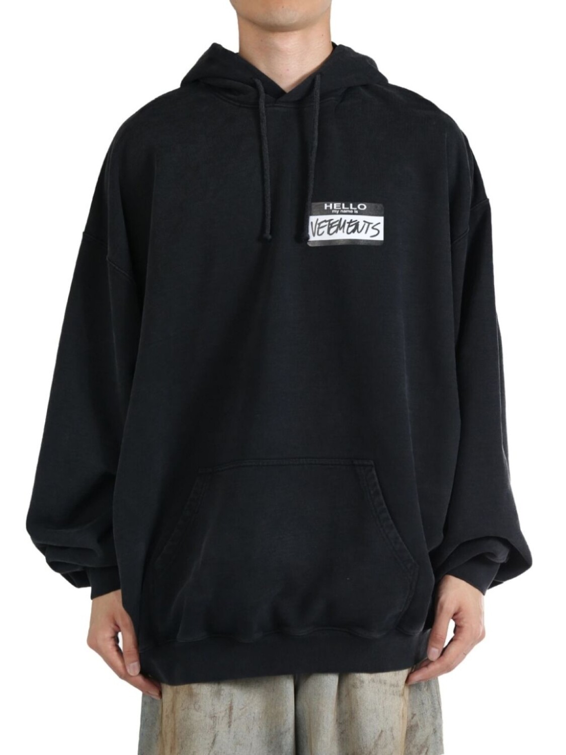 

VETEMENTS толстовка с капюшоном и логотипом, черный
