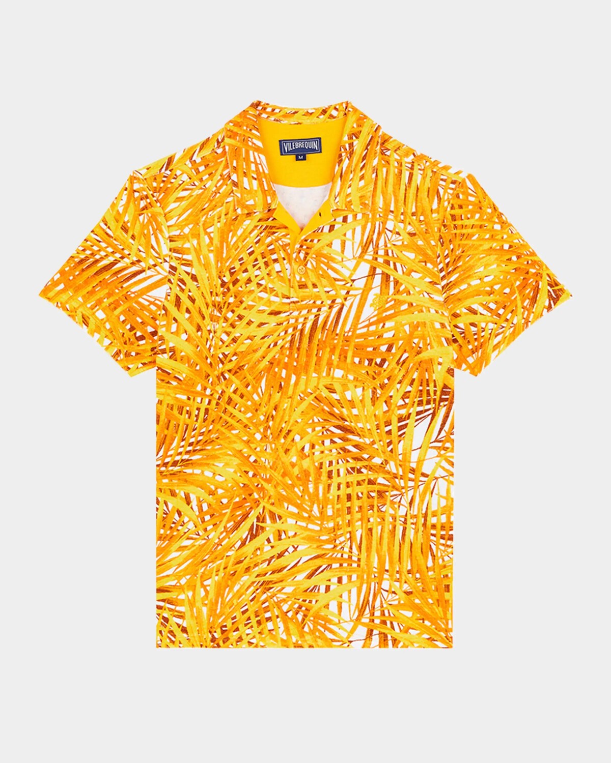 

Мужская рубашка с пальмовыми листьями Vilebrequin, цвет Mango
