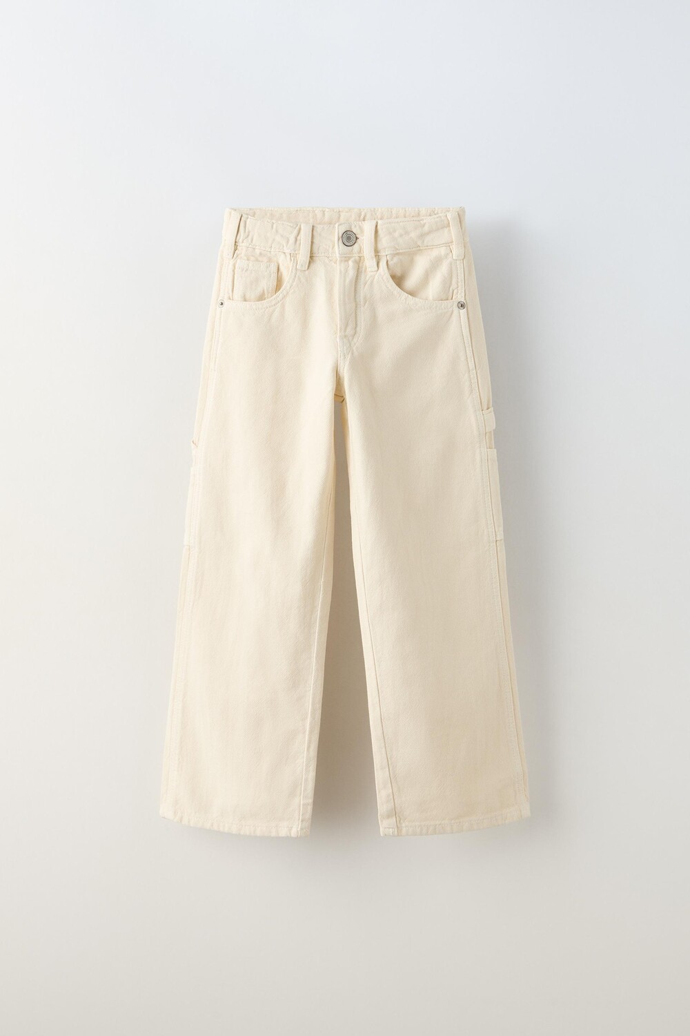 

Брюки Zara Multi Pocket Canvas, кремовый, Бежевый