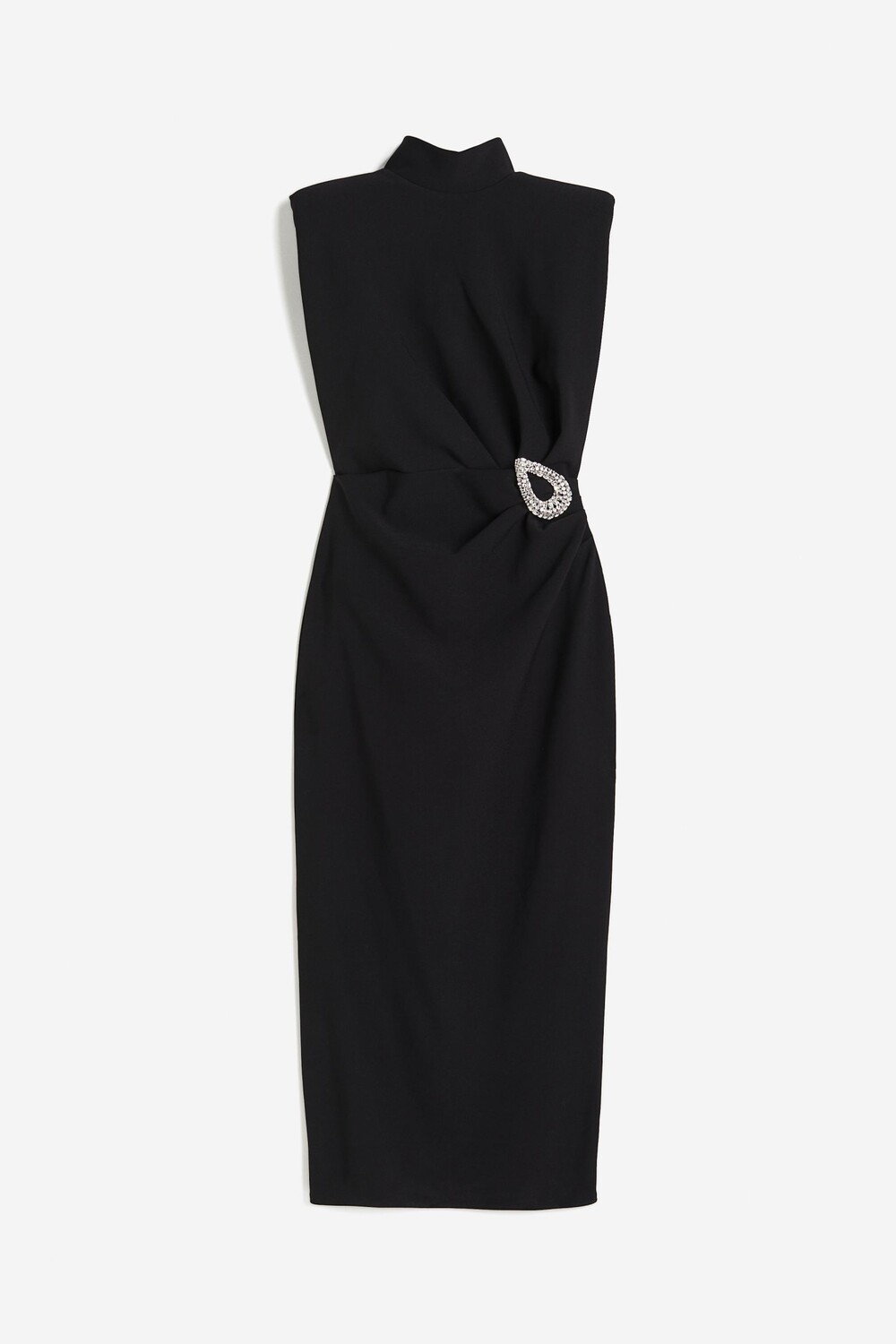

Платье H&M Long Brooch-detail, черный