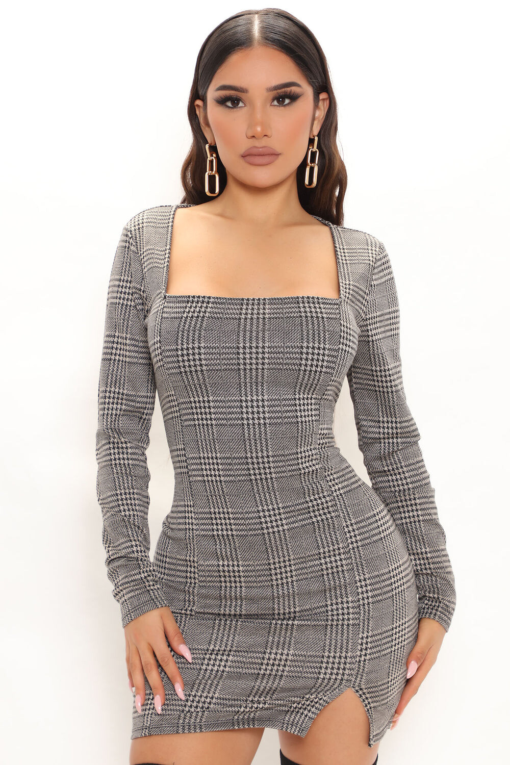 

Мини платье Fashion Nova JD44183L, черный