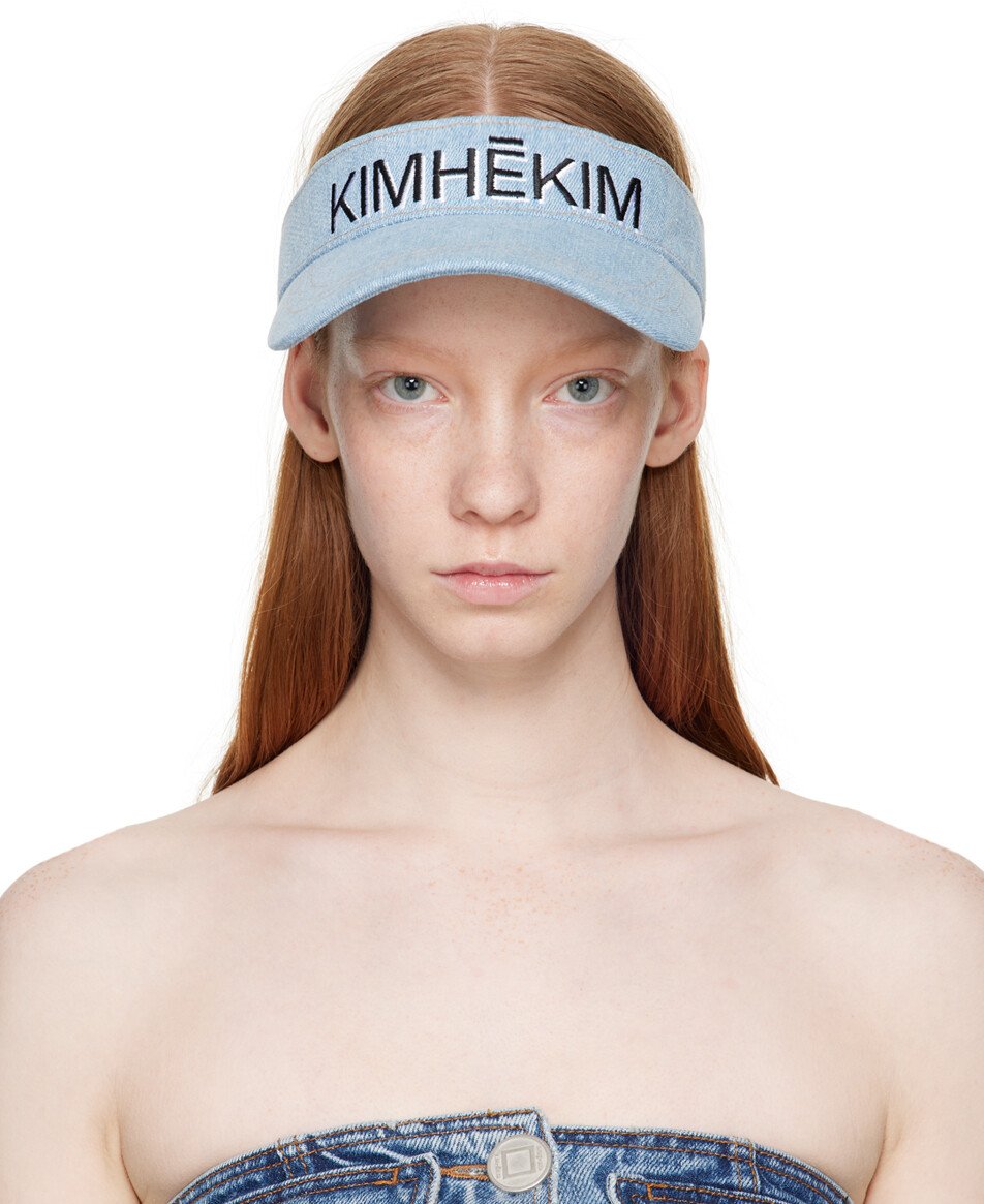 

Синий солнцезащитный джинсовый козырек KIMHĒKIM