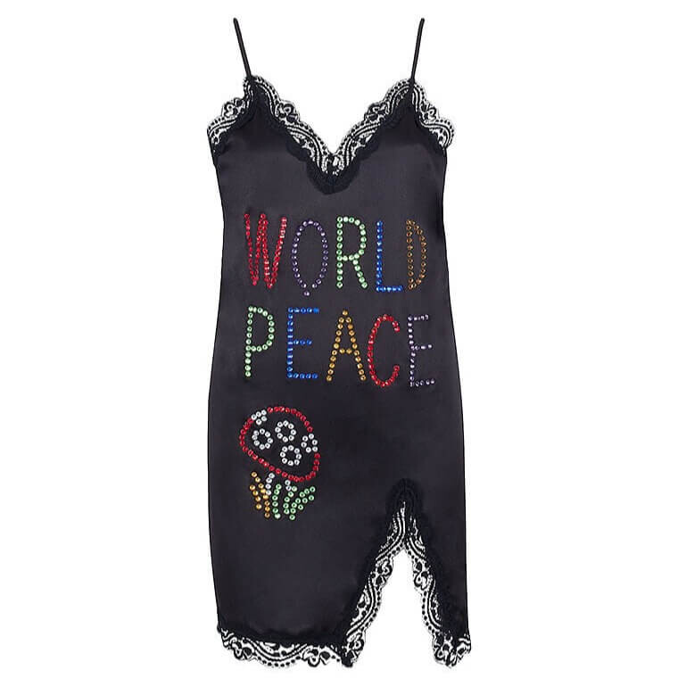 

Платье-комбинация Bluebella X Ashish World Peace, черный