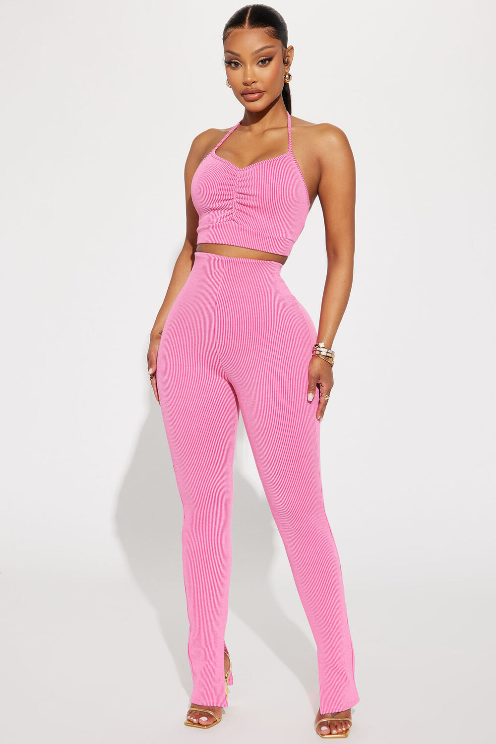 

Леггинсы Fashion Nova T1393SET, розовый