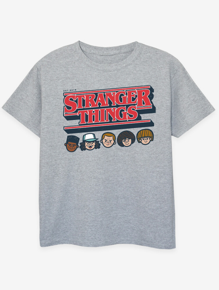 

Детская серая футболка с логотипом NW2 Stranger Things Logo George., серый