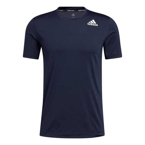 Футболка Adidas TF Turf Ss Ftd Training Sports Elastic Short Sleeve Blue, Синий цена и фото