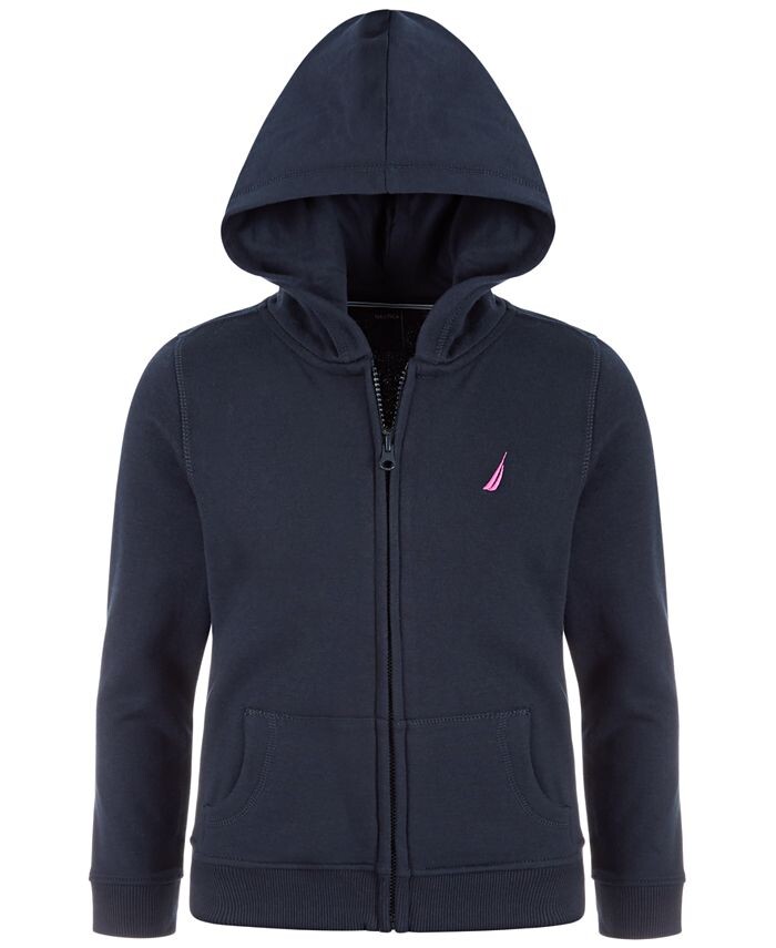 

Флисовая толстовка на молнии для маленьких девочек Nautica, синий