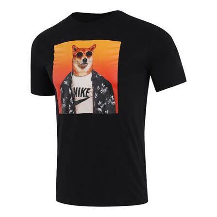 

Футболка Nike Printing Round Neck Sports Black CT6313-010, черный