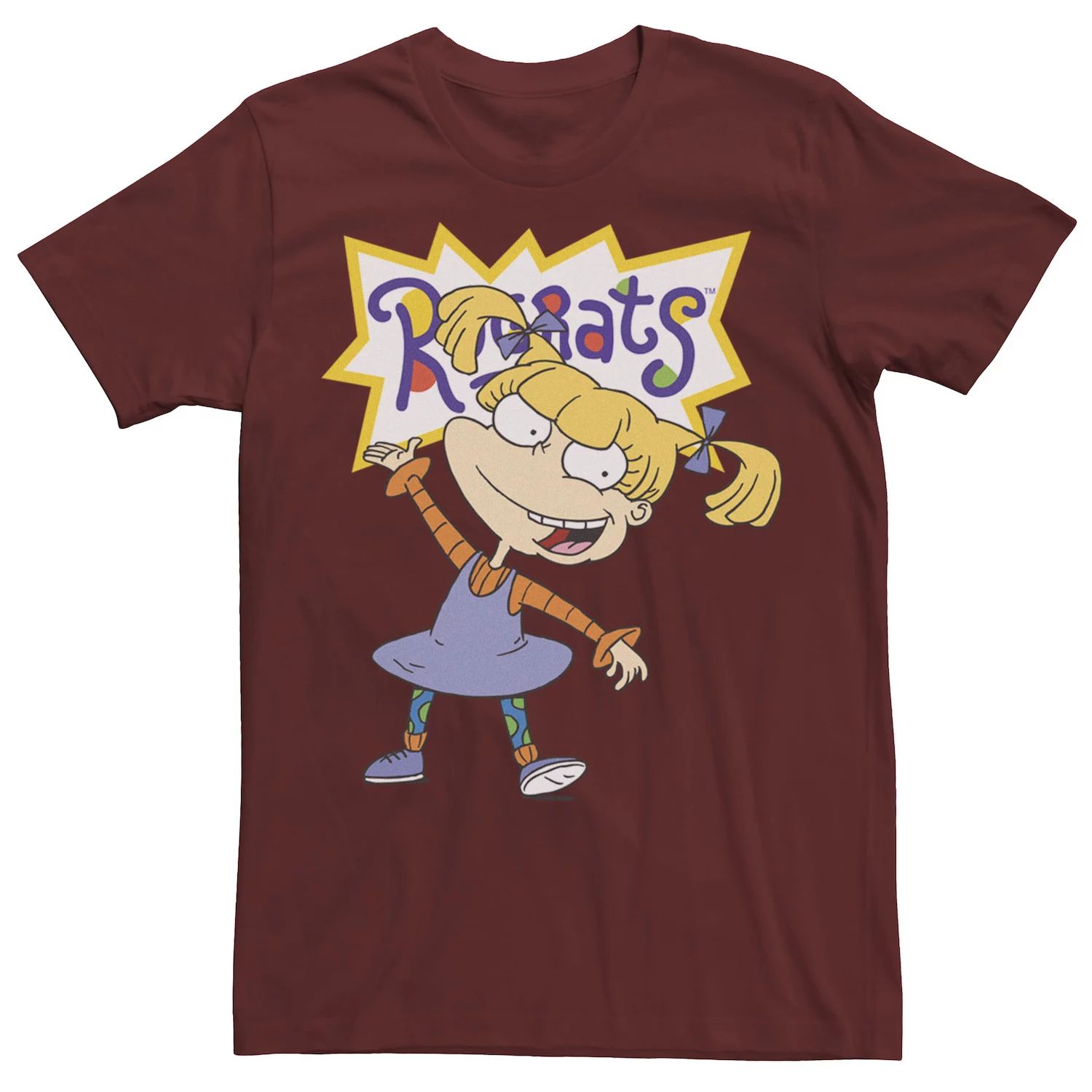 цена Мужская футболка Rugrats Angelica с простым портретным рисунком Nickelodeon