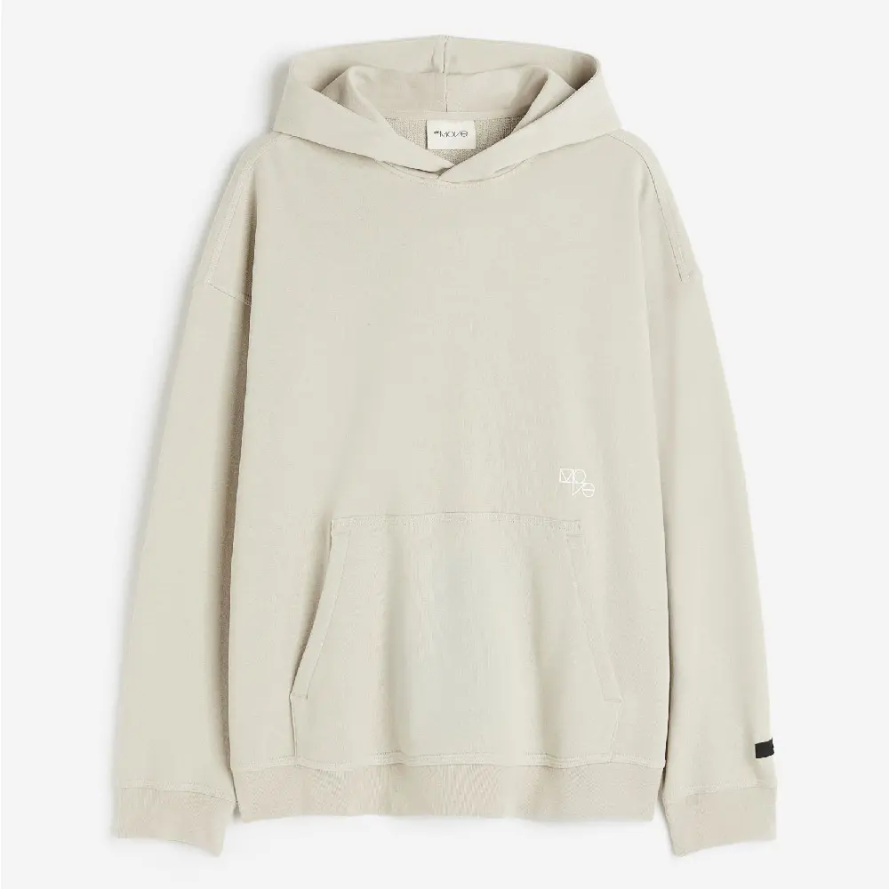 

Толстовка H&M DryMove Loose Fit, светло-бежевый