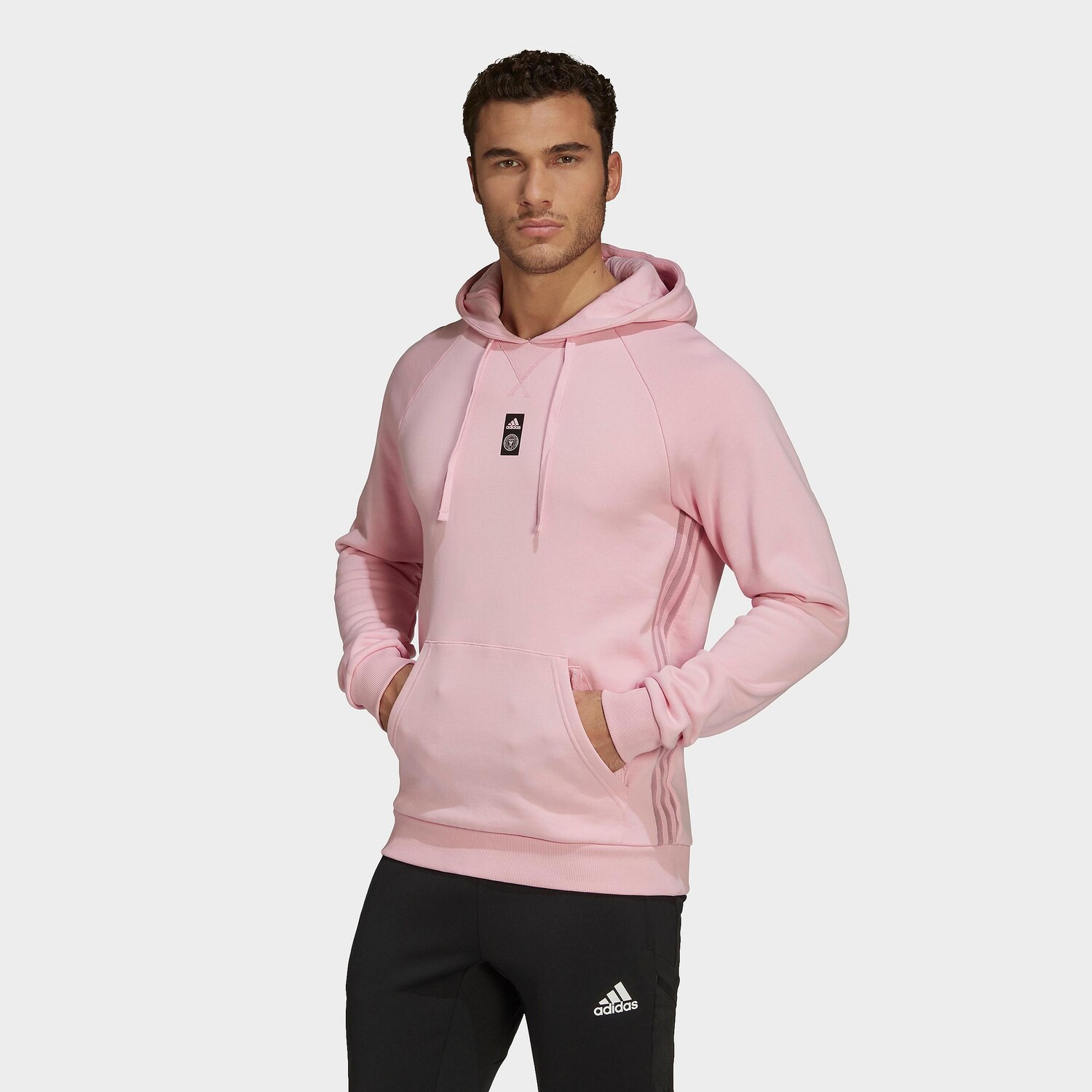 

Мужская худи Adidas Inter Miami CF Travel, розовый