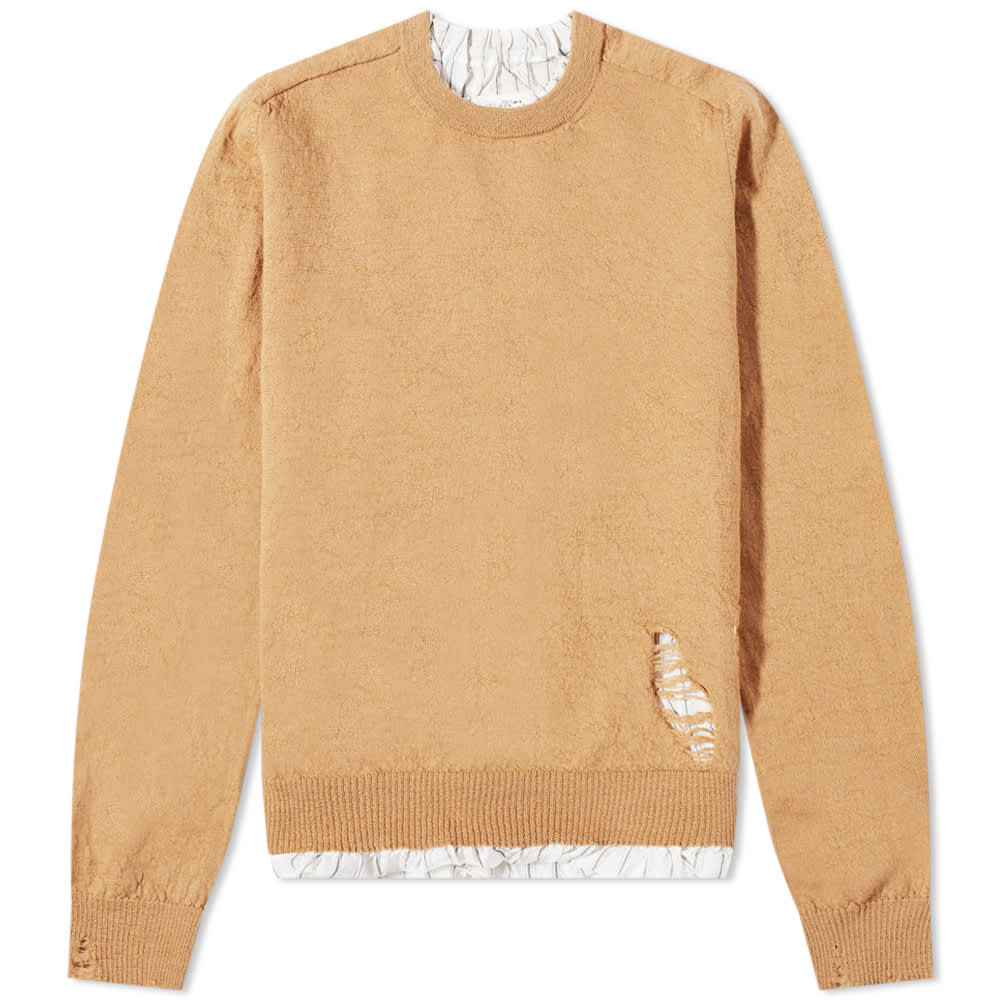 

Джемпер Maison Margiela Distressed Insert Crew Knit