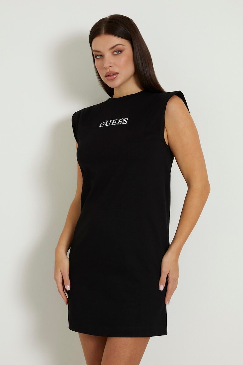 

Прямое спортивное платье с логотипом Guess, черный