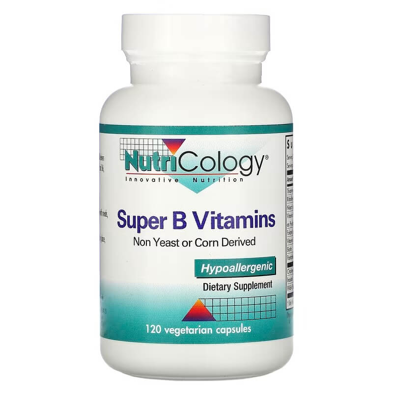 Витамины группы В Nutricology, 120 капсул codeage витамины комплекс метилфолата группы b 120 капсул