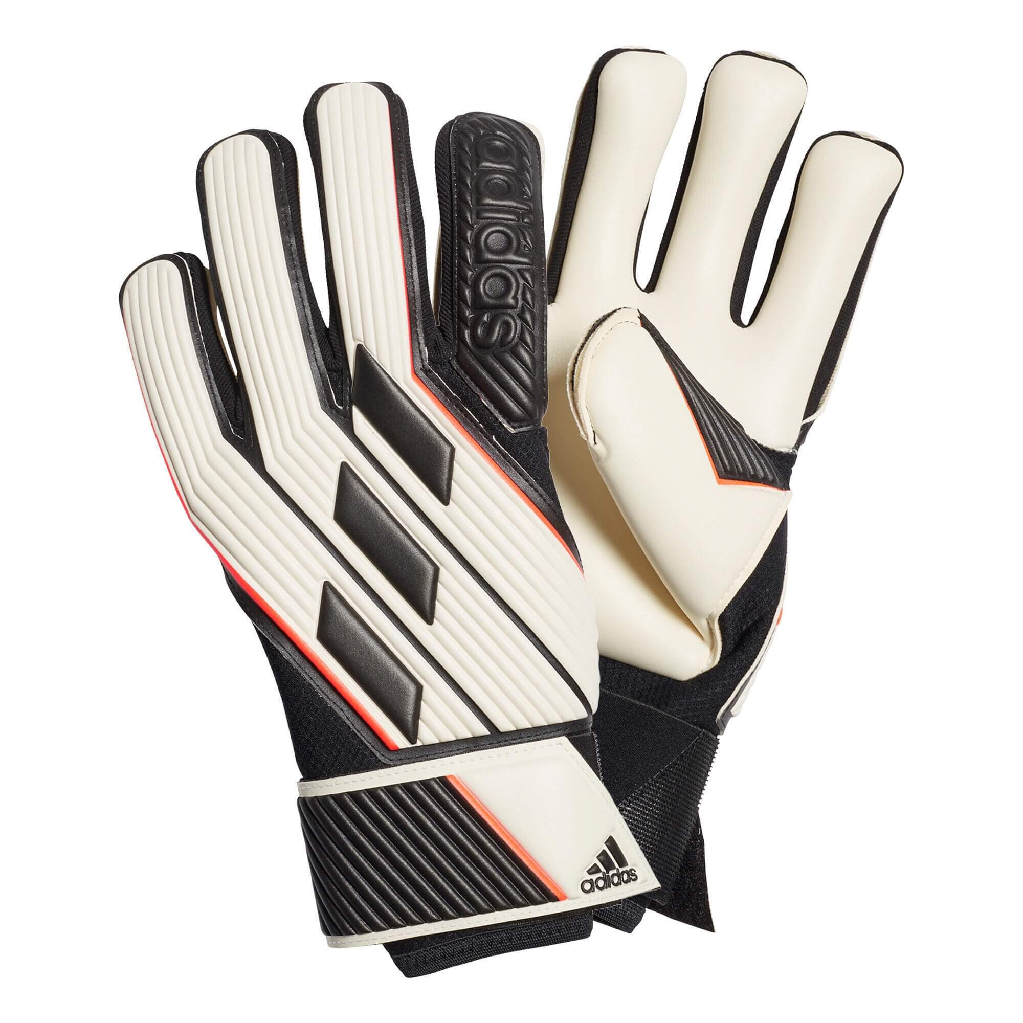 Вратарские перчатки Adidas Tiro Glove Pro, белый/черный перчатки вратарские adidas tiro gl pro gi6380 р р 8 белый