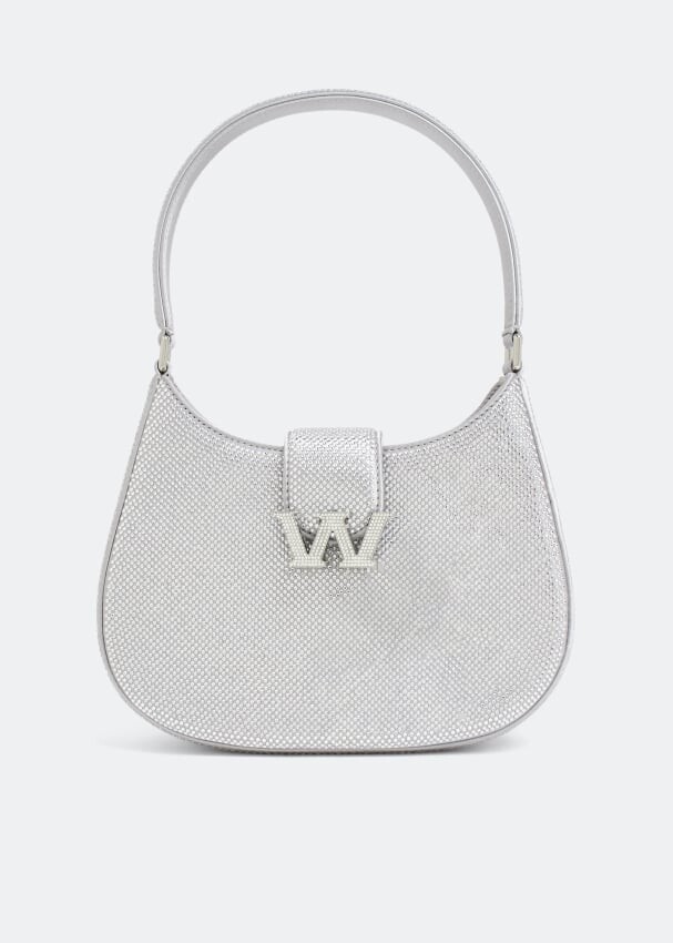 

Сумка-хобо ALEXANDER WANG W Legacy small hobo bag, серебряный