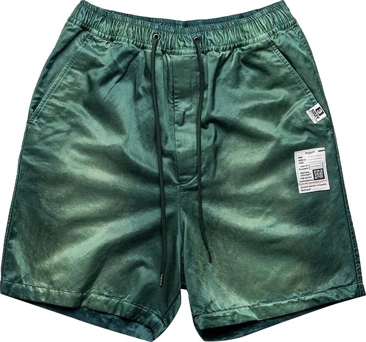 

Шорты Maison Mihara Yasuhiro Classic Faded Satin Shorts 'Green', зеленый