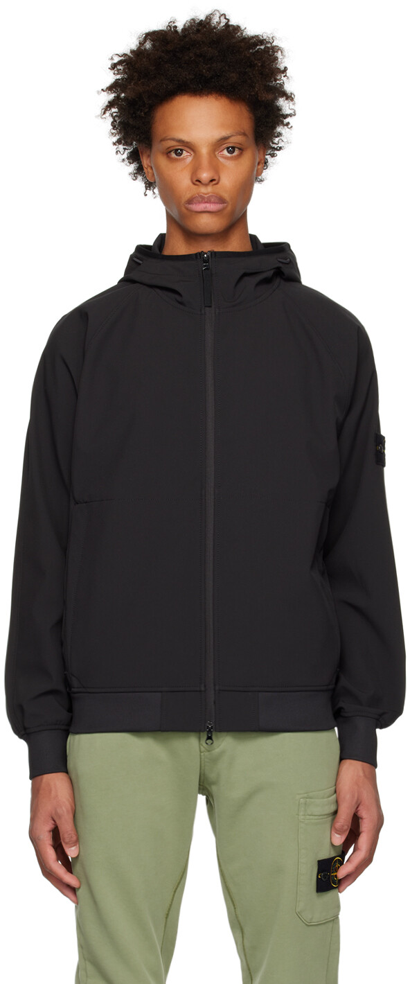 

Черная куртка Soft Shell Stone Island, Черный