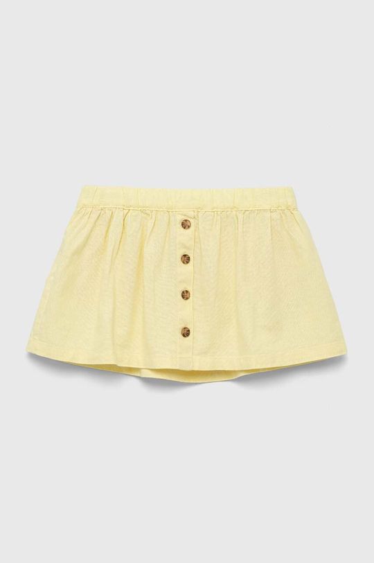 Льняная юбка для детей Gap, желтый