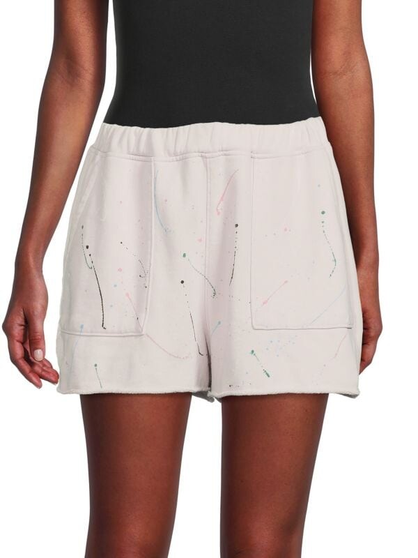 

Шорты ATM Anthony Thomas Melillo Splatter Paint с принтом, nude