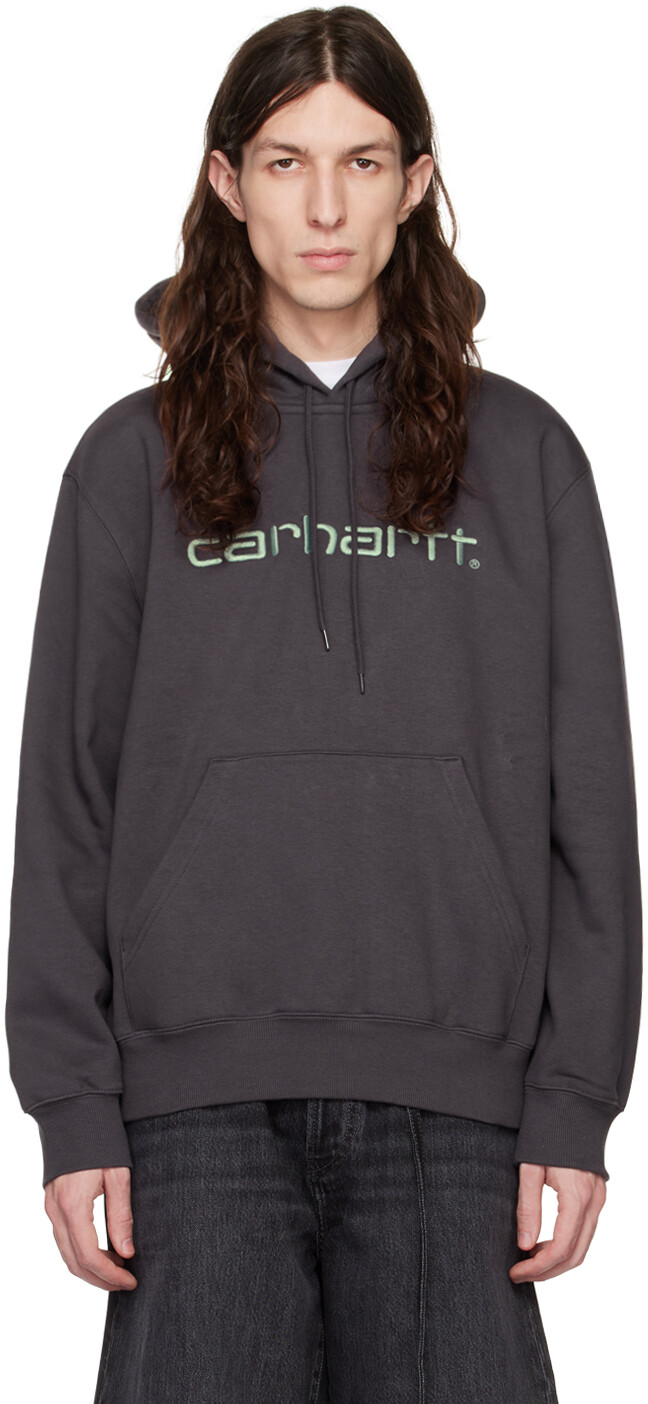 

Серый худи с вышивкой Carhartt Work In Progress