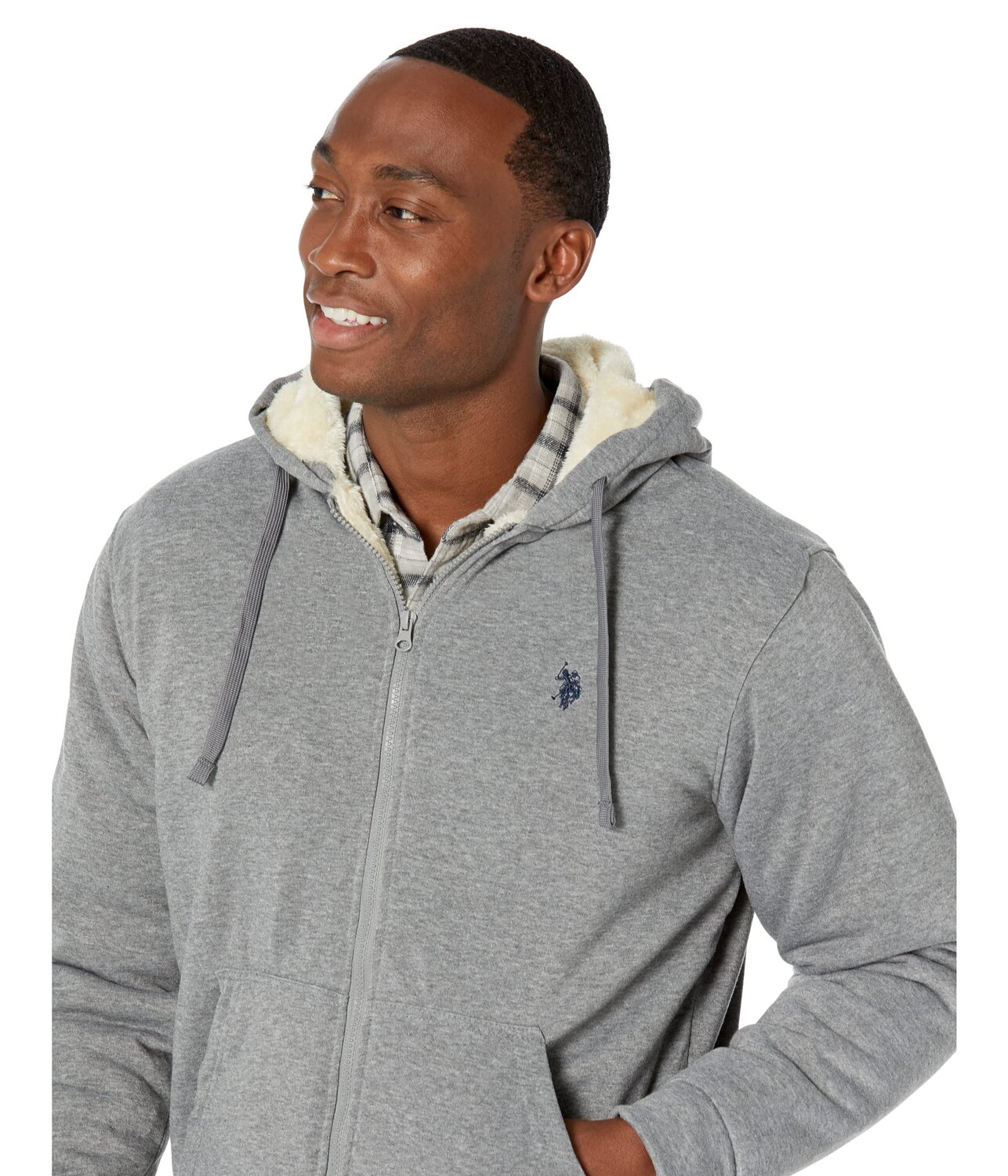 Us polo best sale sherpa hoodie