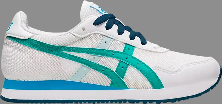 

Кроссовки tiger runner gs 'white baltic jewel' Asics, белый