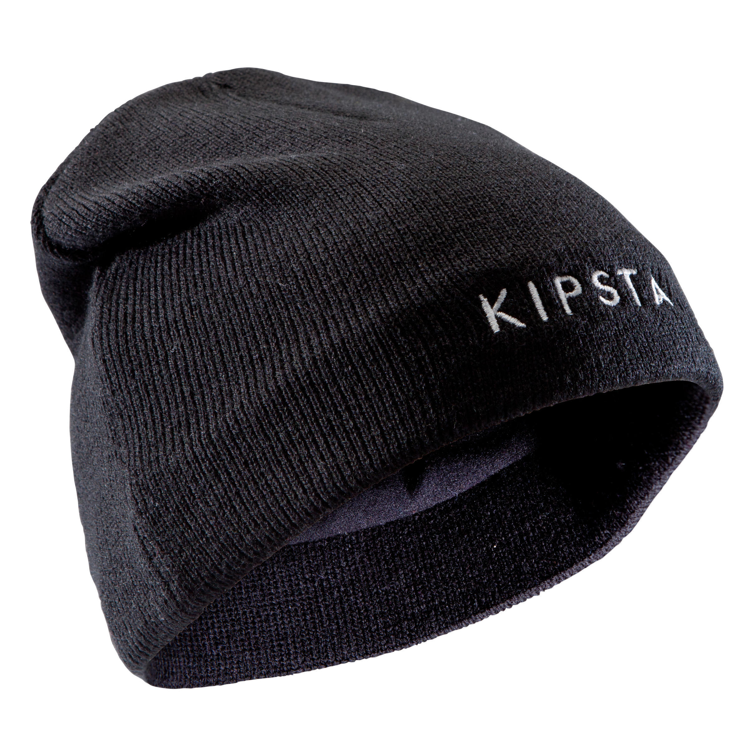 Согревающая шапка детская черная KIPSTA, черный