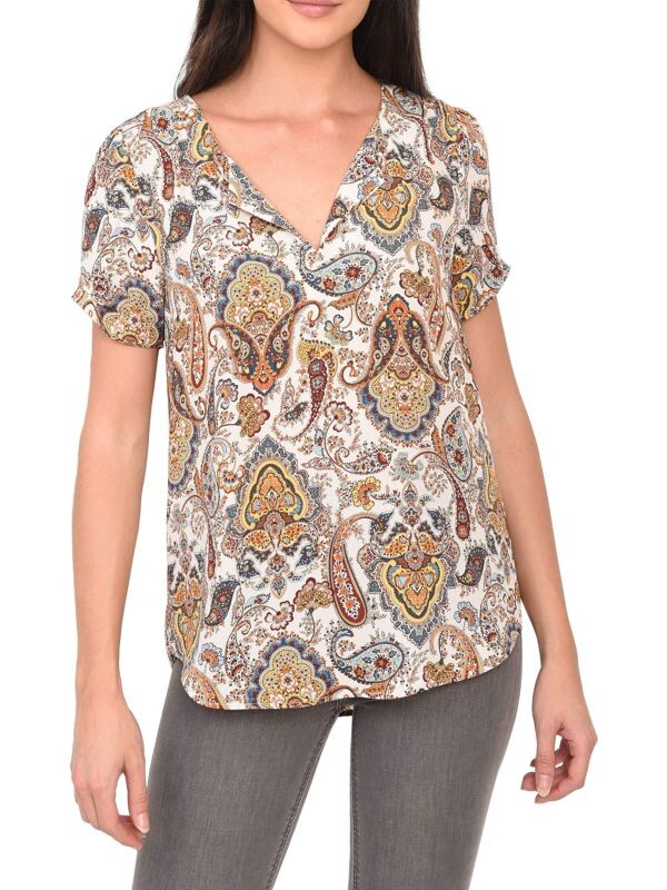 

Прозрачный топ swiss dot Daniel Rainn Ivory print