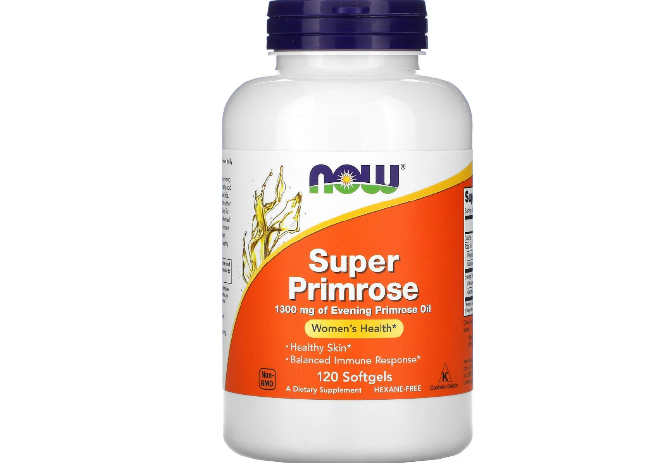 Масло примулы вечерней NOW Foods Super Primrose 1300 мг, 120 таблеток масло яичное из желтков kenko foods 120 таблеток