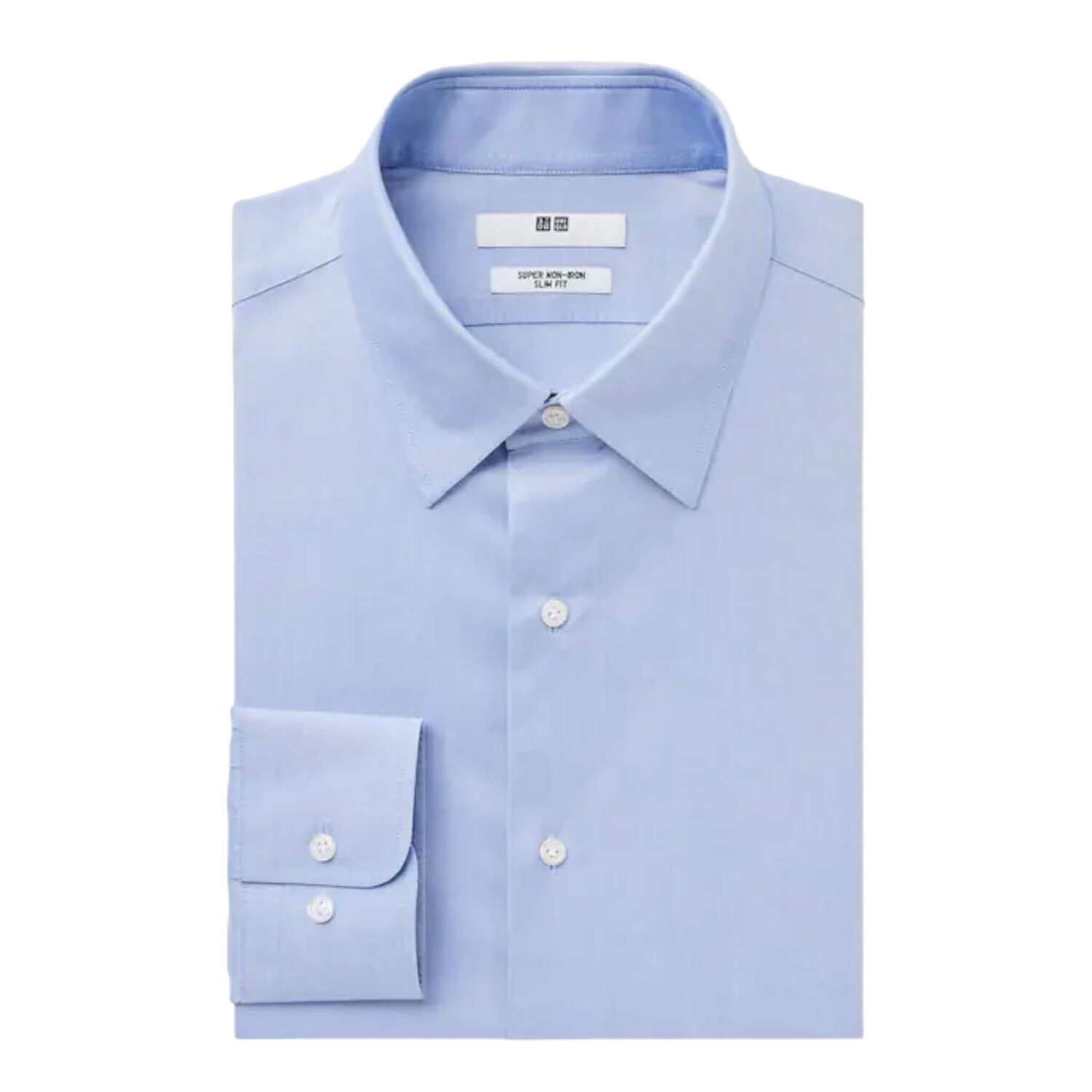 

Рубашка Uniqlo Super Non-iron Slim Fit Regular, голубой