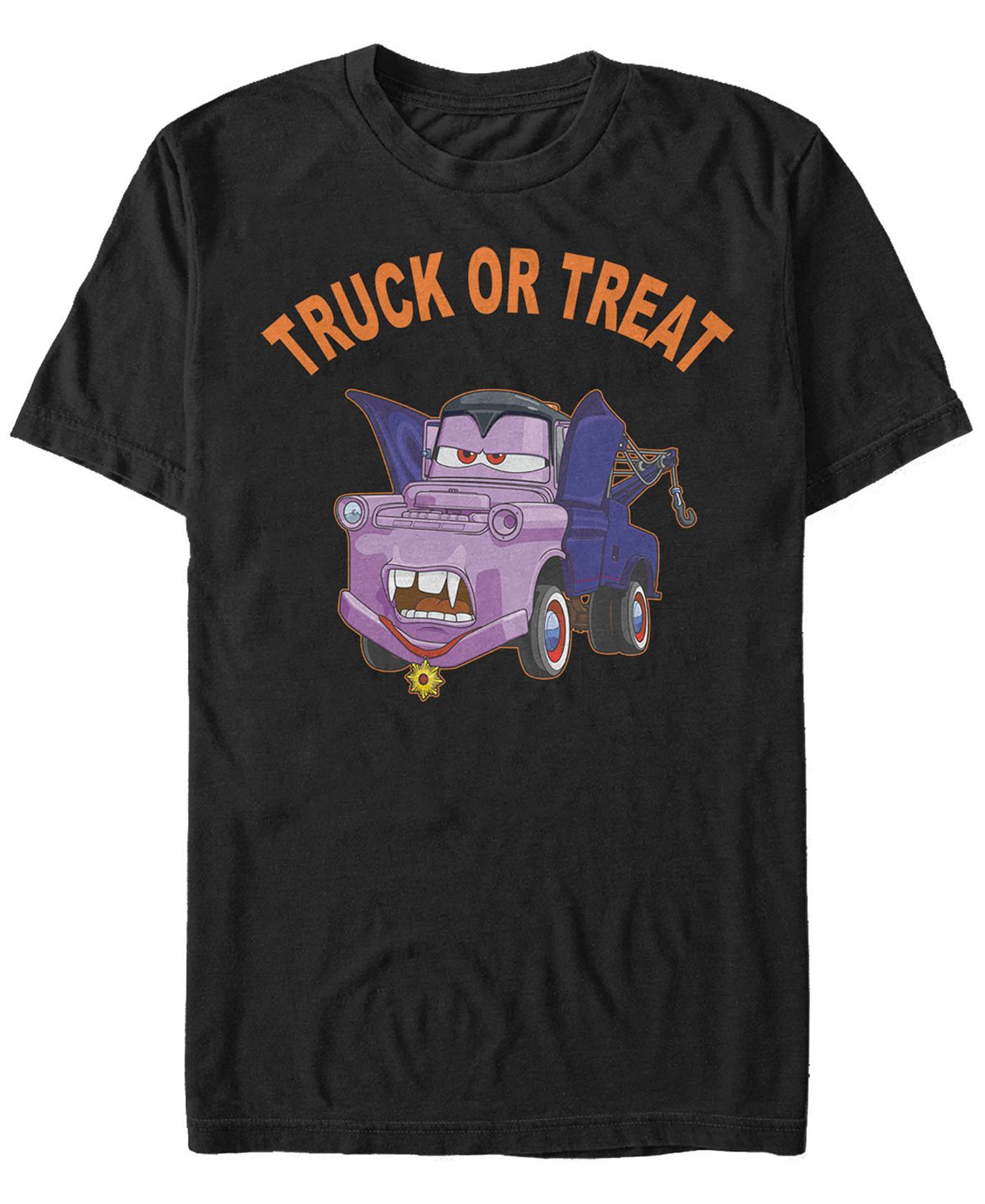 Мужская футболка с коротким рукавом disney pixar cars vampire mater truck or treat Fifth Sun, черный