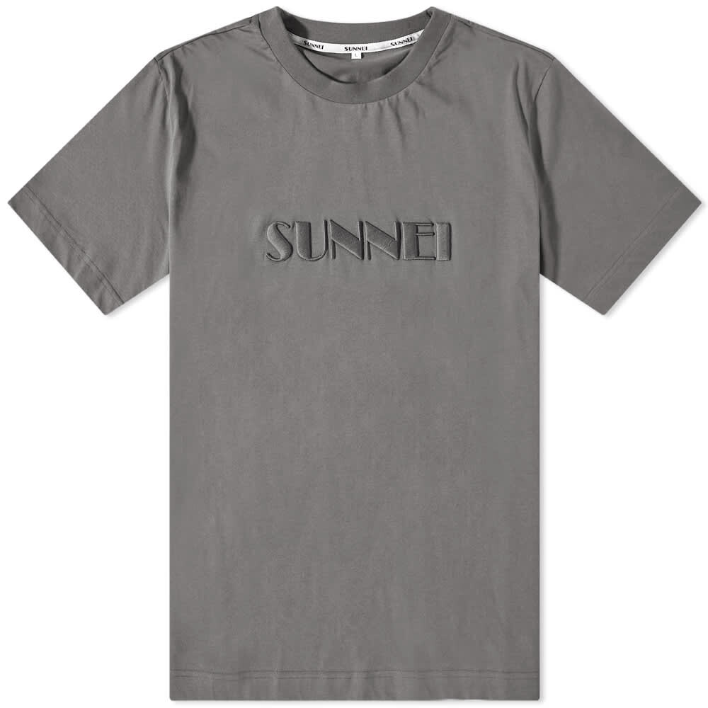 

Футболка Sunnei Classic Embroidered Logo Tee, Серый