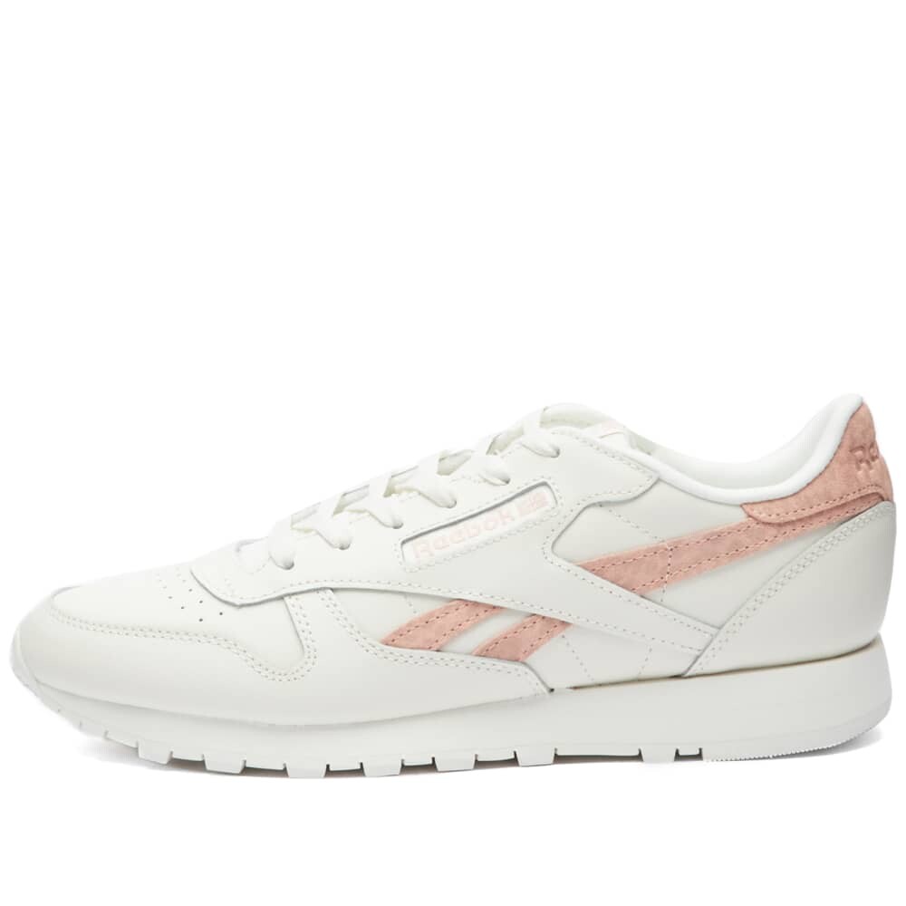 

Кроссовки Reebok Classic Leather, бело-розовый