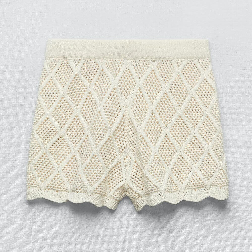 

Шорты Zara Chenille, бежевый